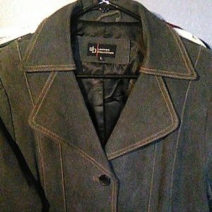 Swuede jean trench,ub leather collection